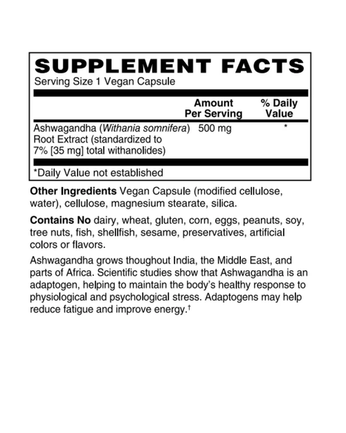 Ashwagandha Extract 500 mg